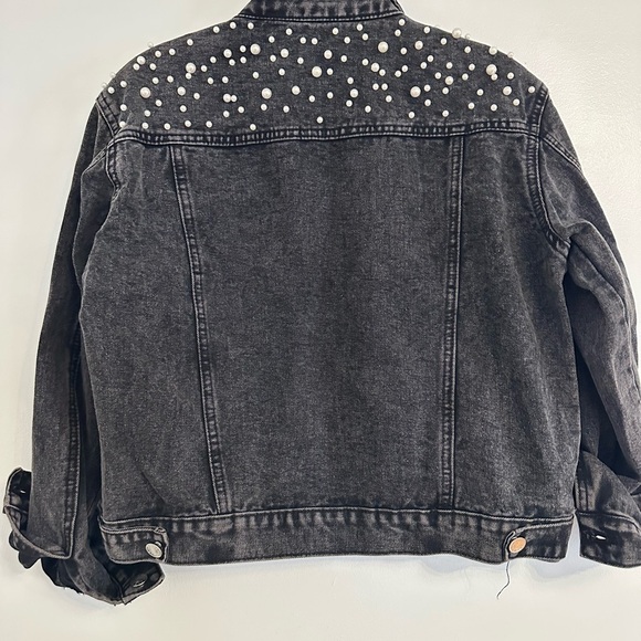 Pearl Detailed Denim Jacket - Picture 2 of 2